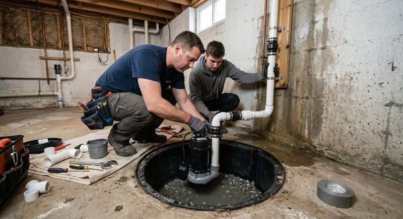 Basement Sump Pump Service in West Des Moines, IA