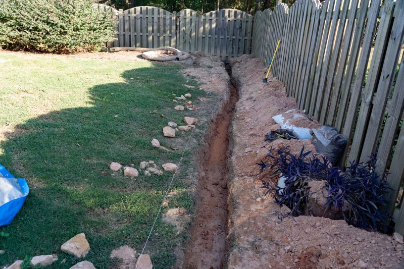 Downspout Trenching in Houston, TX