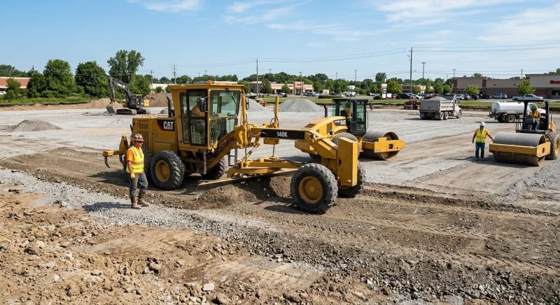 Parking Lot Excavation in Roswell, GA