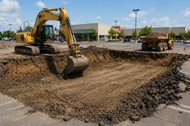 Parking Lot Leveling in Gwinnett County, GA