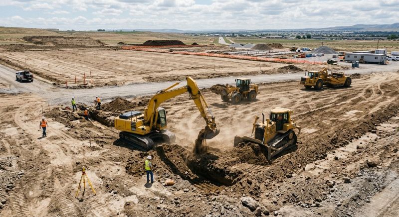 Parking Lot Site Preparation in Katy, TX